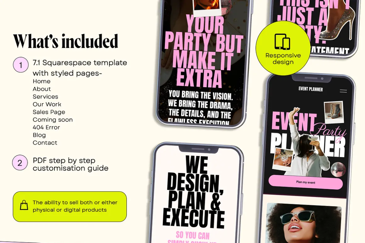 Party Planner Site Template
