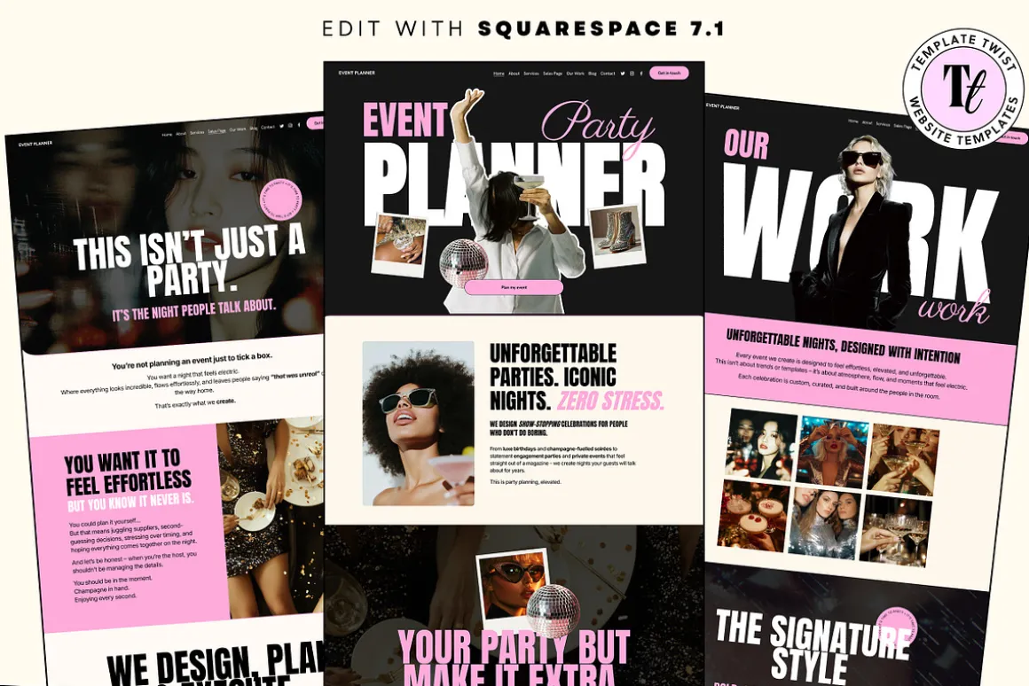 Party Planner Site Template