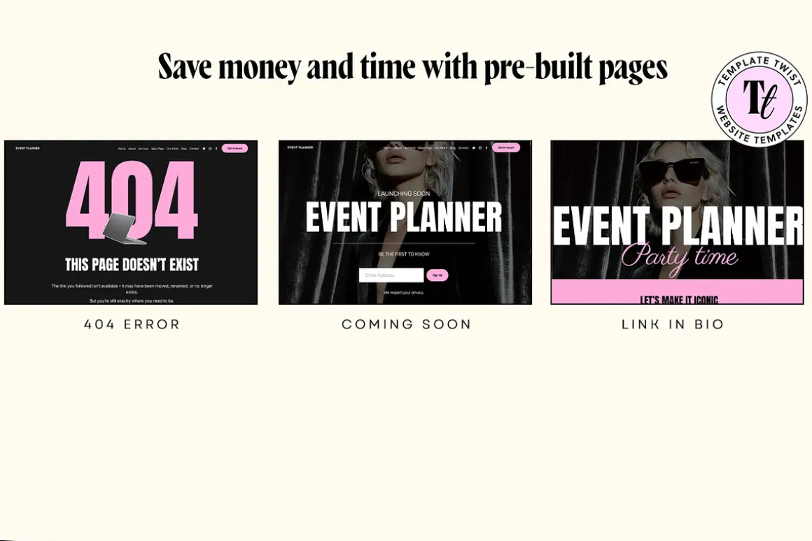 Party Planner Site Template