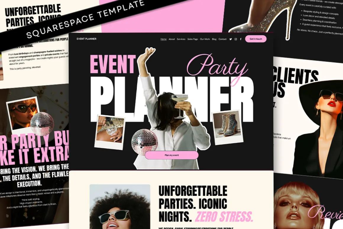 Party Planner Site Template