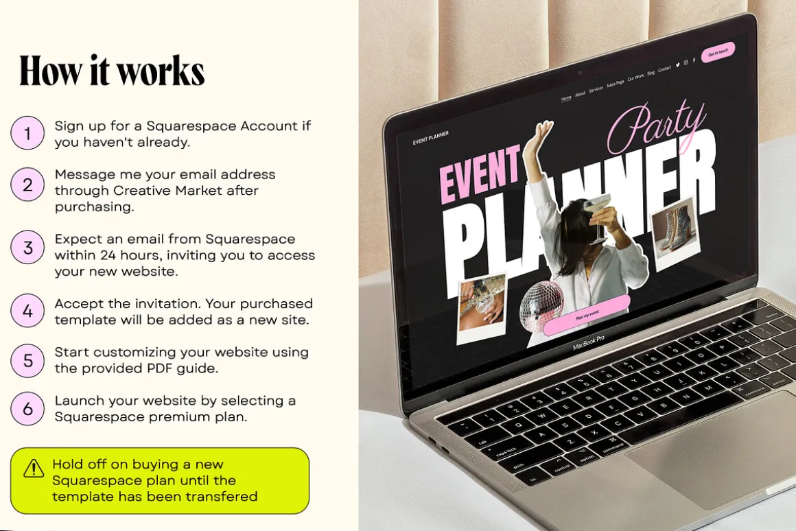 Party Planner Site Template