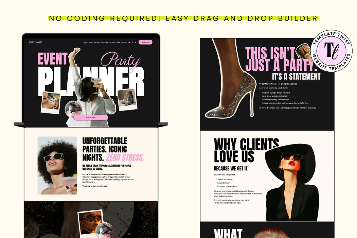 Party Planner Site Template