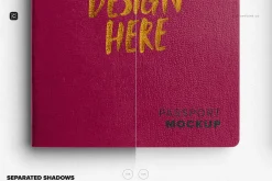 Passport Cover Mockup