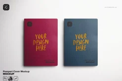Passport Cover Mockup