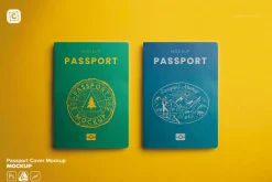 Passport Cover Mockup
