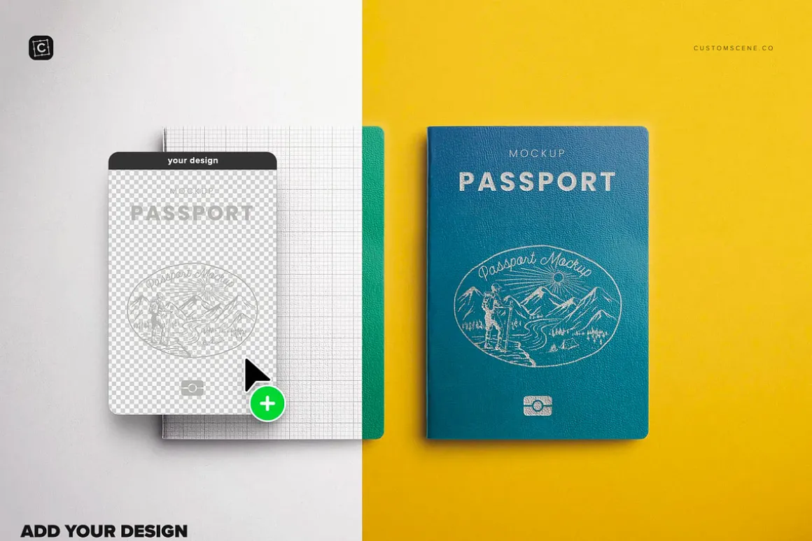 Passport Cover Mockup