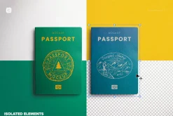 Passport Cover Mockup