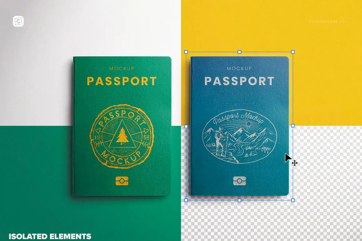 Passport Cover Mockup