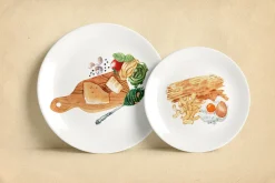 Pasta Recipe and Dishes Watercolor