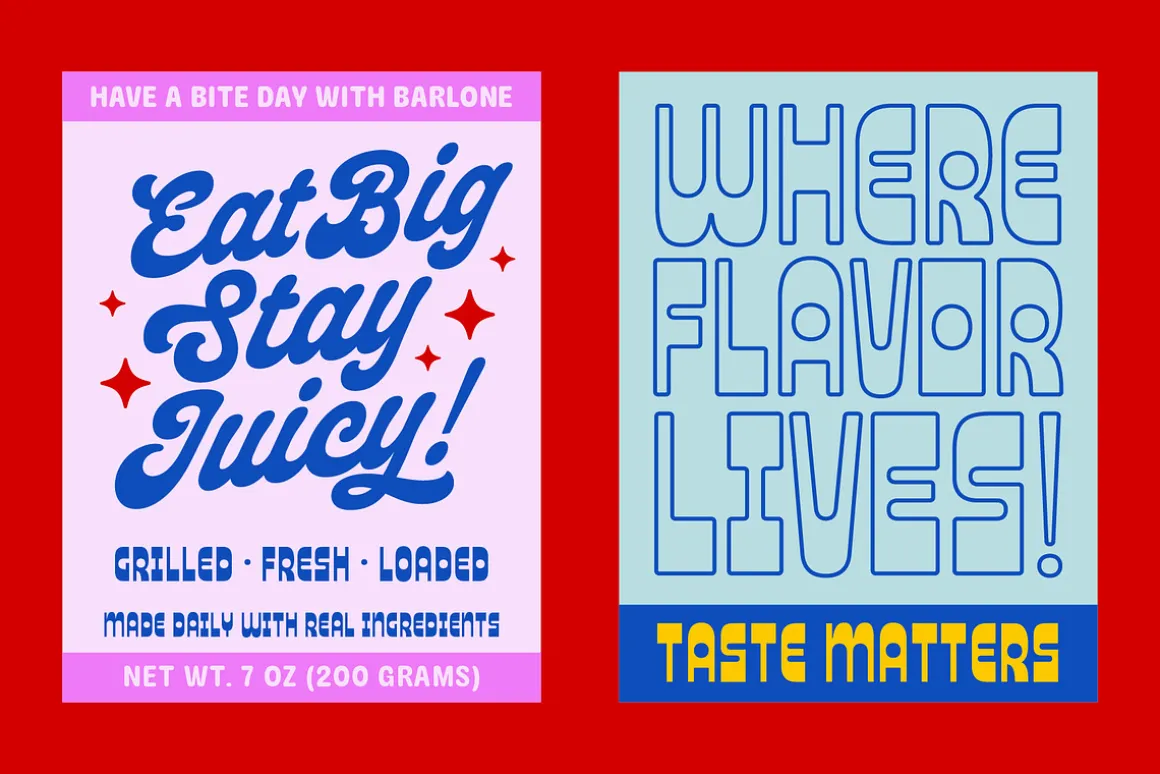 Pasta Monday - Font Duo