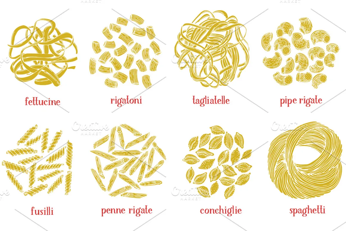 Pasta Vector Collection