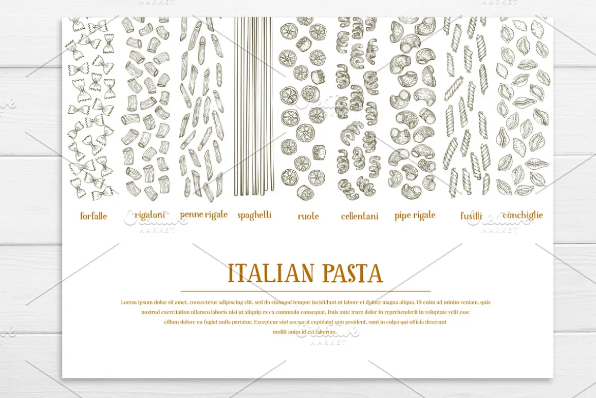 Pasta Vector Collection