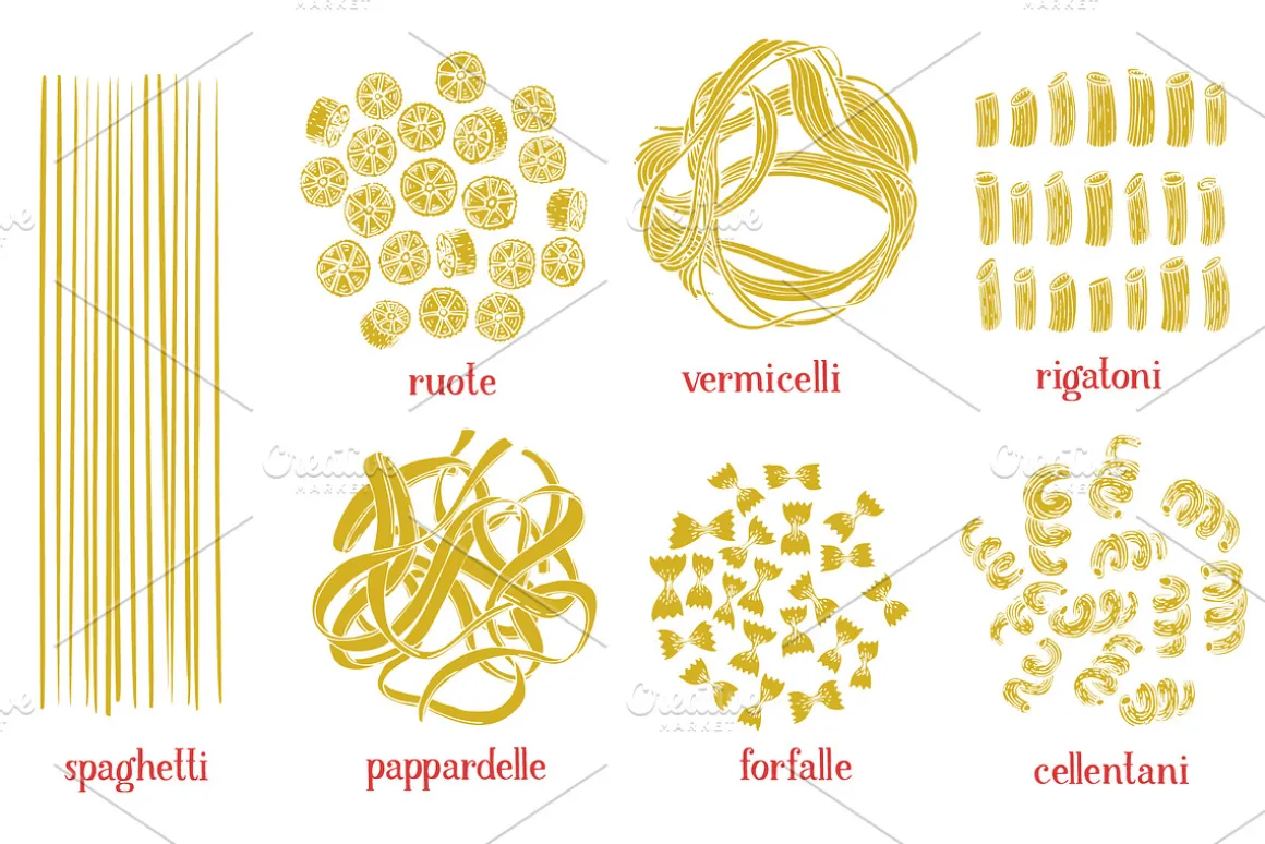 Pasta Vector Collection