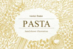 Pasta Vector Frame