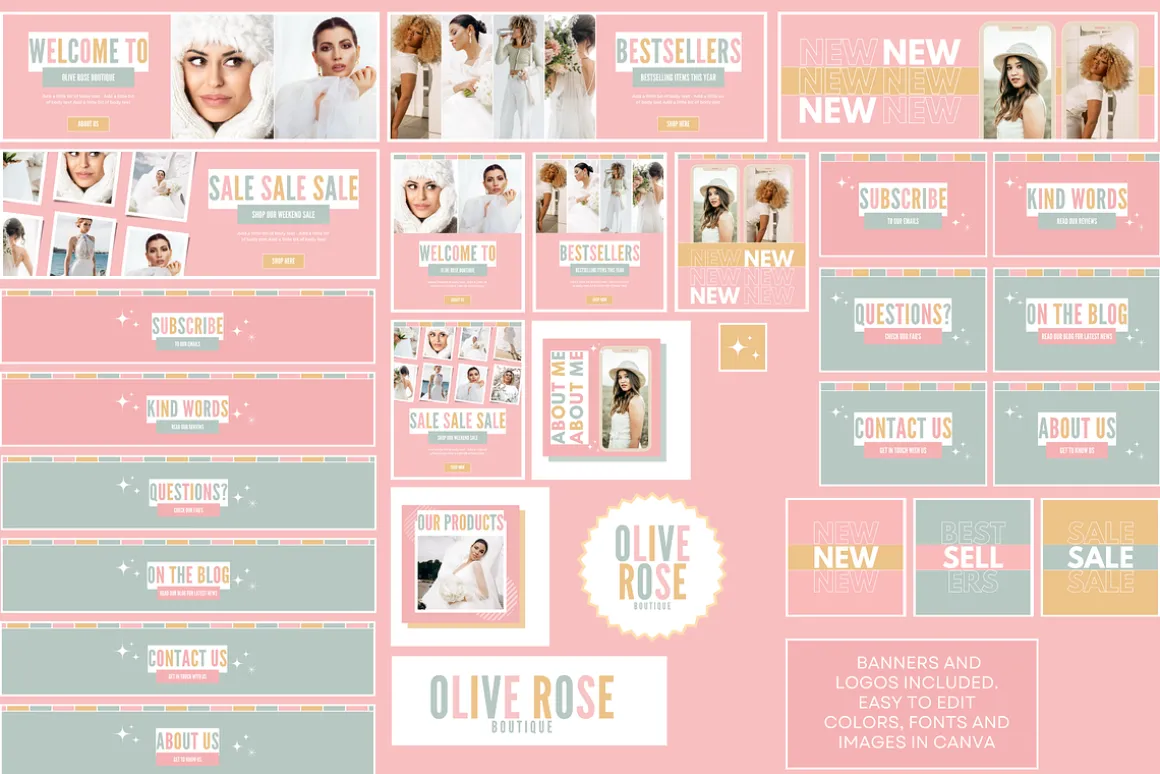 Pastel Shop Banner Templates