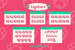Pawradise Bubbly Display Typeface
