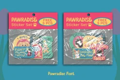 Pawradise Bubbly Display Typeface