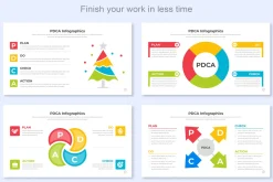 PDCA Infographics Template