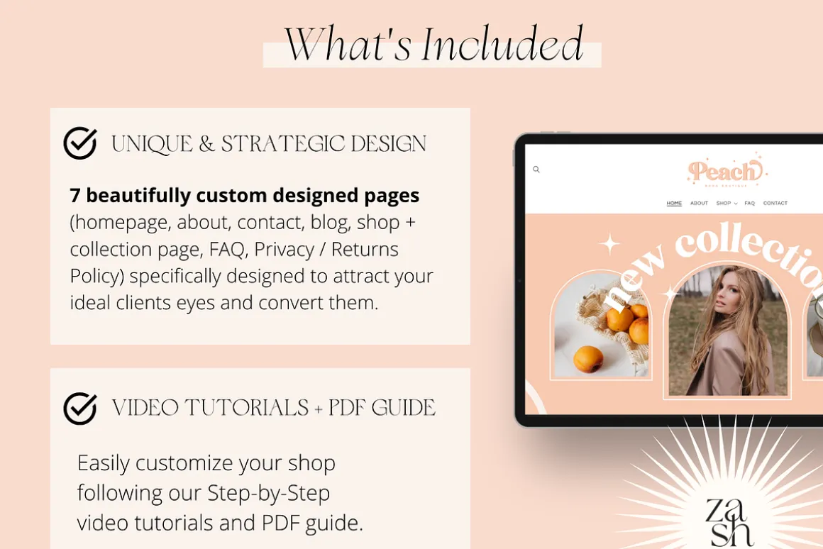 Peach - Boho Pink Shopify Theme