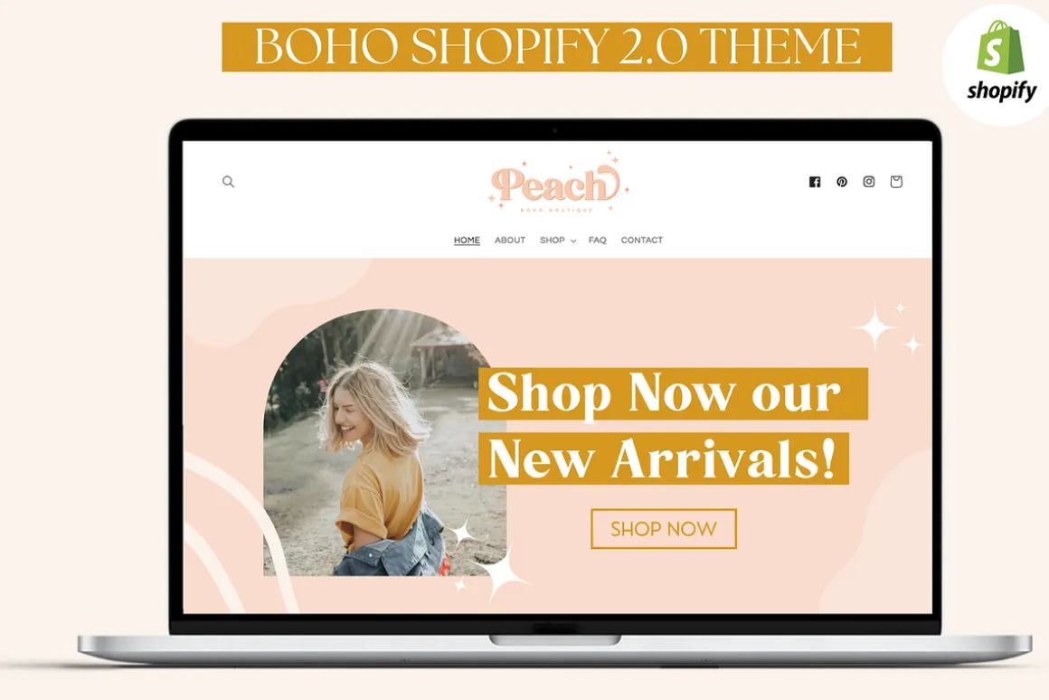 Peach - Boho Pink Shopify Theme
