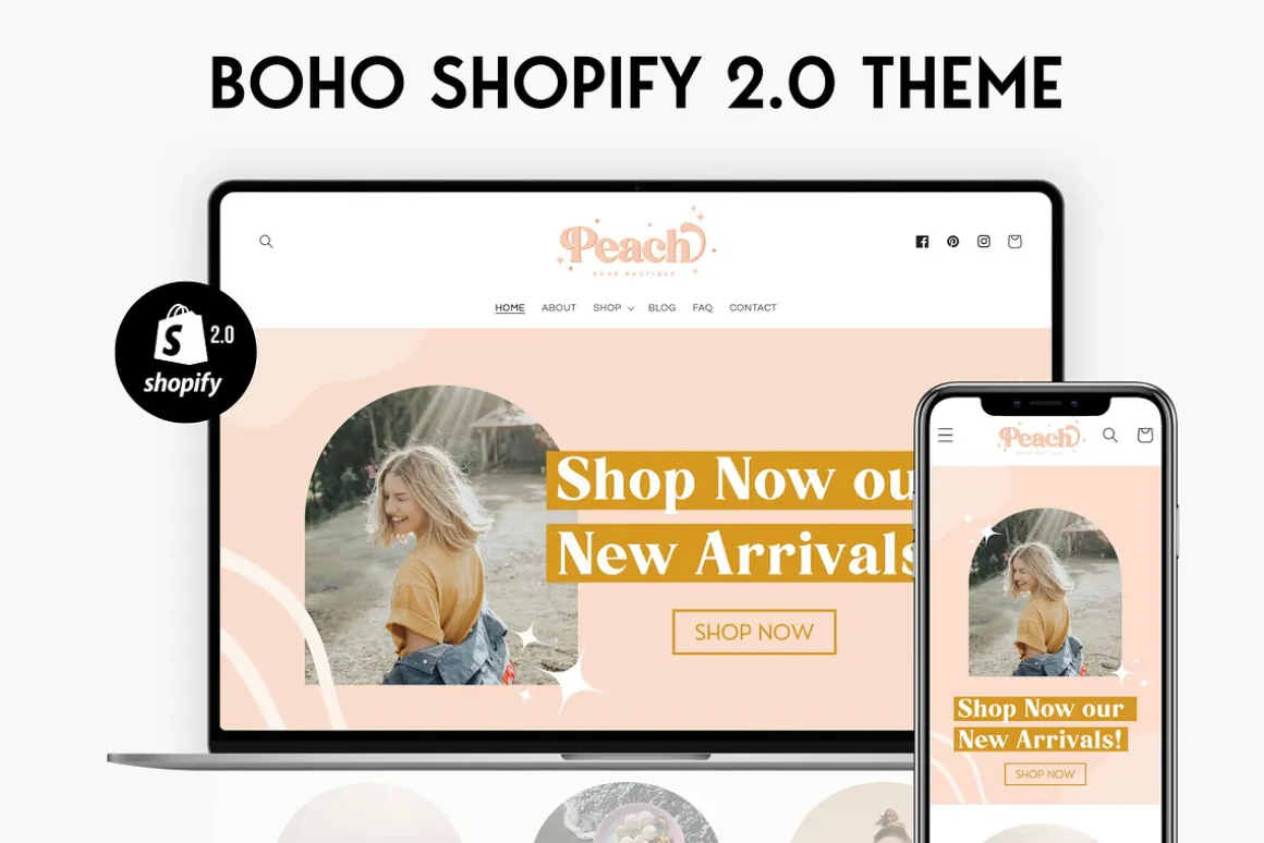 Peach - Boho Pink Shopify Theme