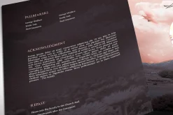 Peach Sky Tabloid Funeral Program WR
