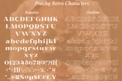 Peachy Retro - Modern Retro Serif