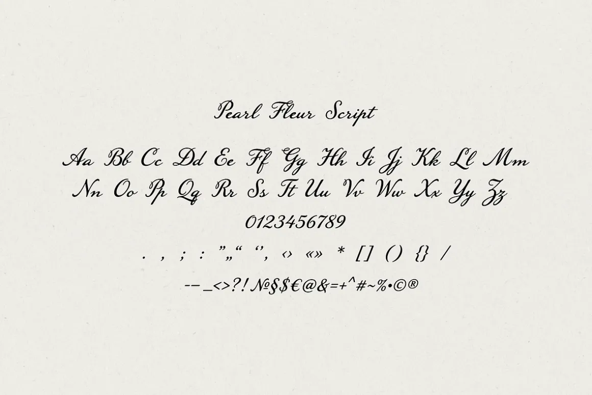 Pearl Fleur – Elegant Script Font