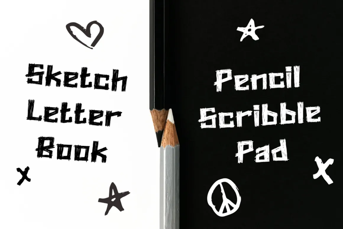 Pencil Trace Scribble Font