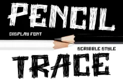 Pencil Trace Scribble Font