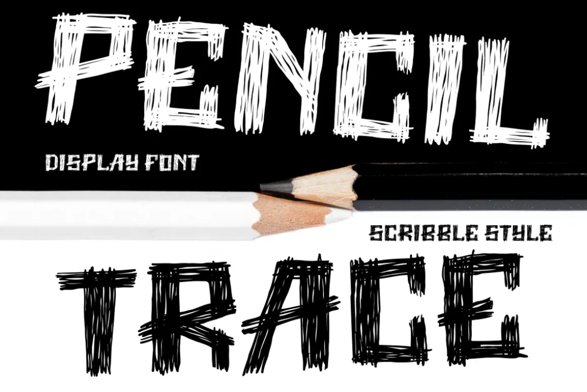 Pencil Trace Scribble Font
