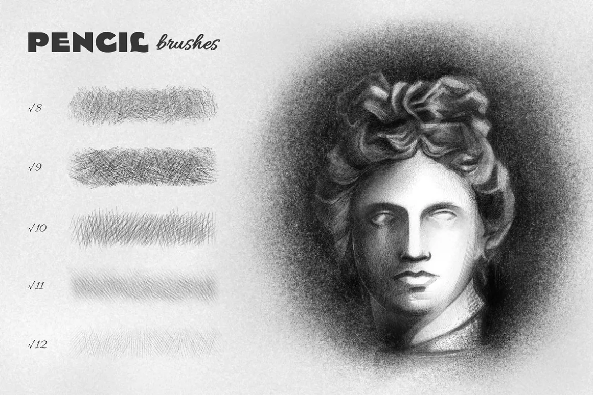 Pencil Photoshop Brushes