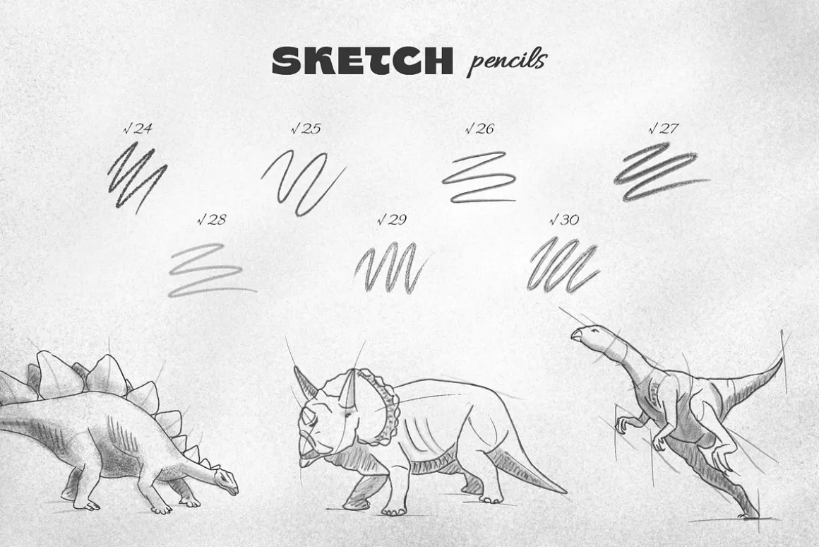 Pencil Photoshop Brushes