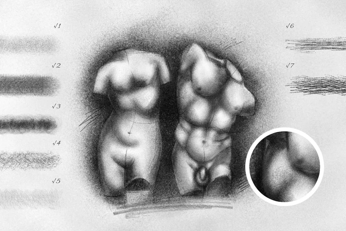 Pencil Photoshop Brushes