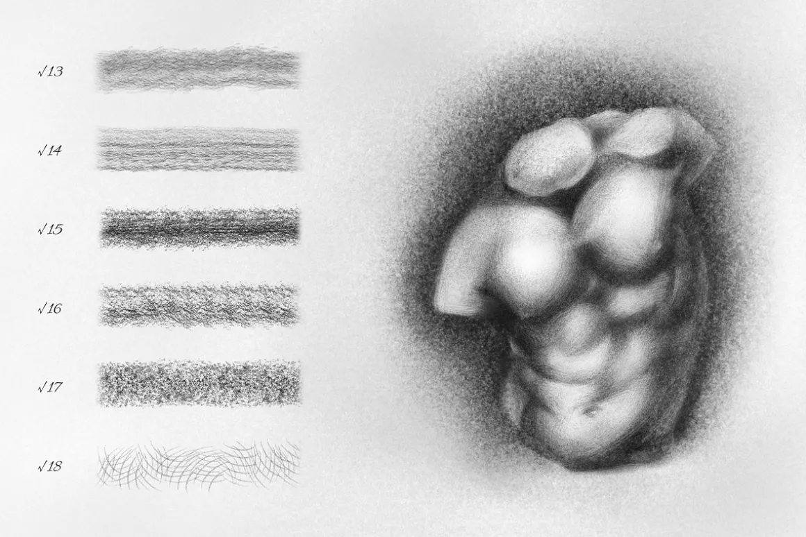 Pencil Photoshop Brushes