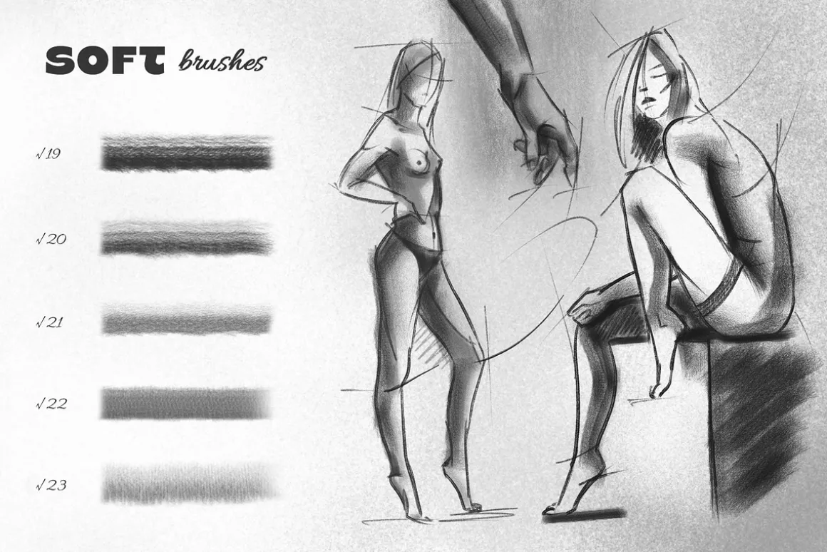 Pencil Photoshop Brushes