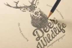 Pencil Sketch Logo Mockup