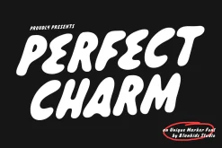 Perfect Charm an Unique Marker Font