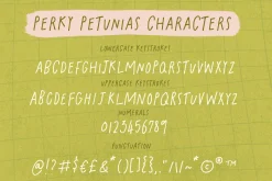 Perky Petunias Handwritten Font