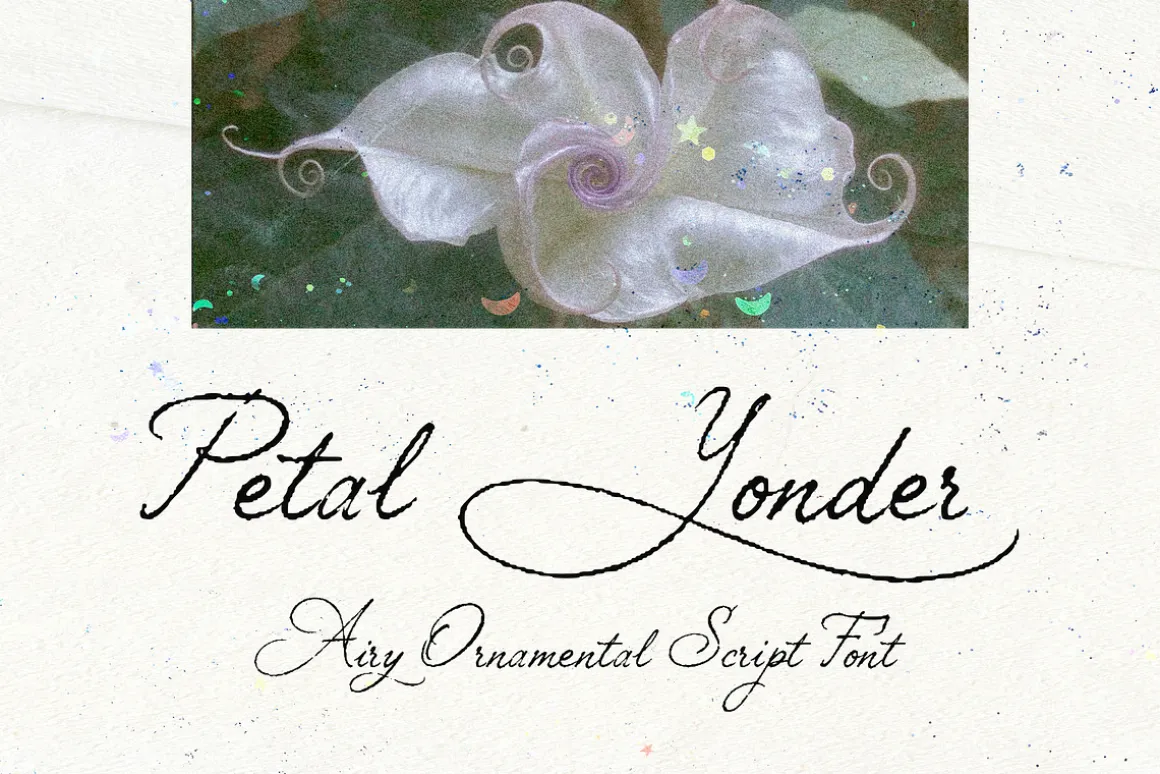 Petal Yonder: Airy Script Font