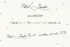 Petal Yonder: Airy Script Font