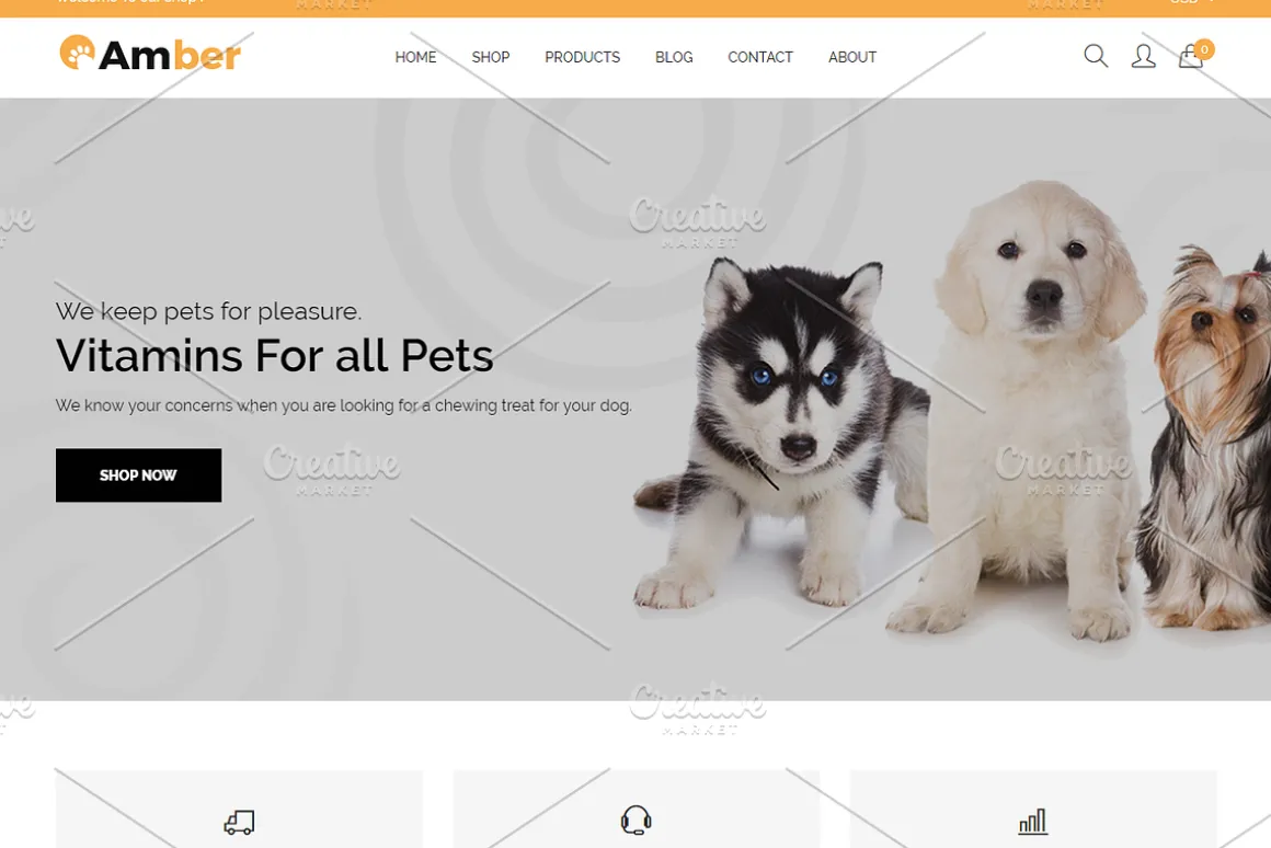 Pet Care Shopify Theme - Amber
