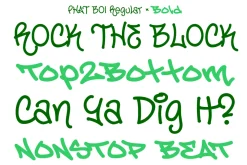 Phat Boi - street graffiti font