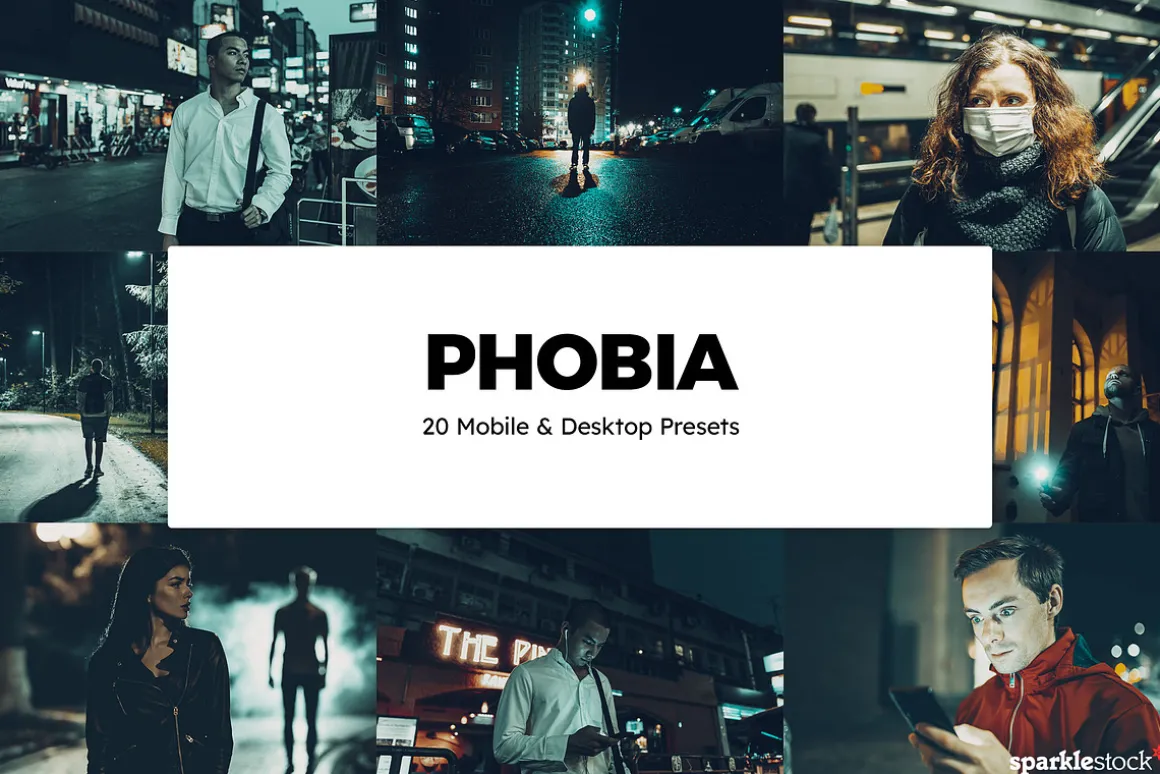 20 Phobia Lightroom Presets & LUTs