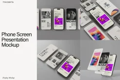 Phone Screen Presentation Mockup