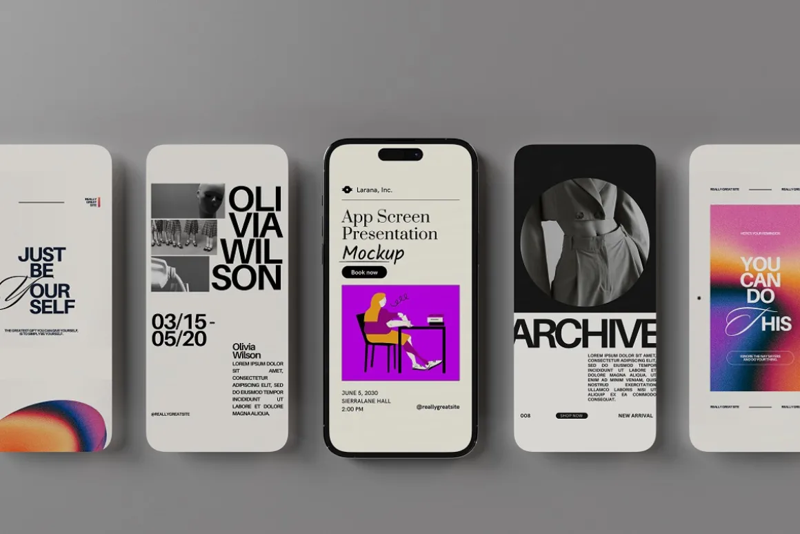 Phone Screen Presentation Mockup