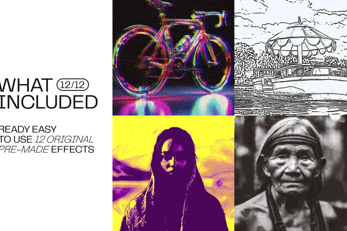 12 Photo Effect Templates