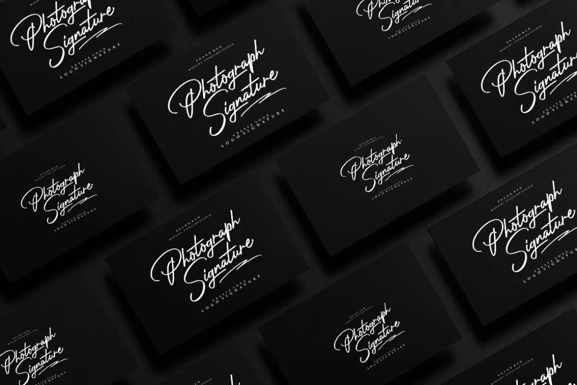 Photograph Signature Logo fonts