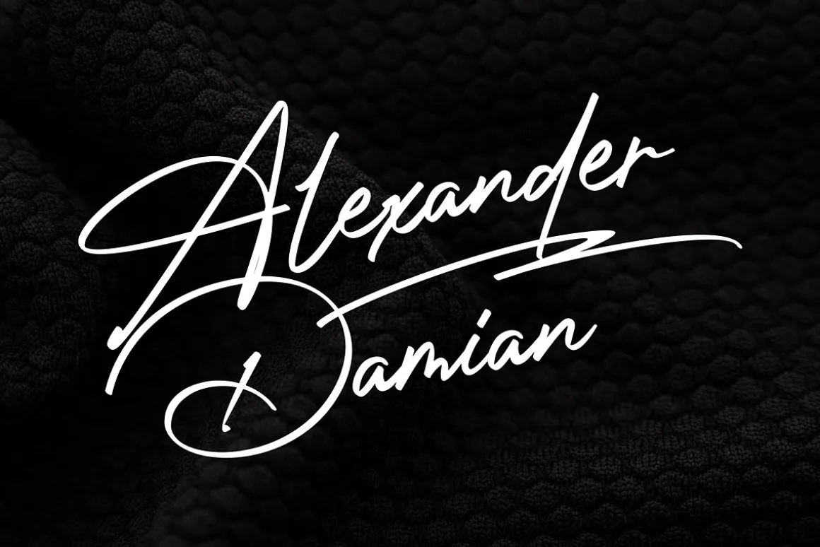 Photograph Signature Logo fonts