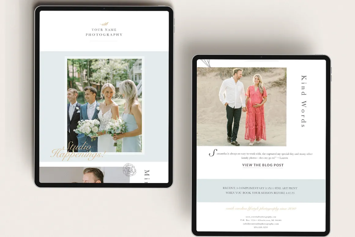 Photography Email Template